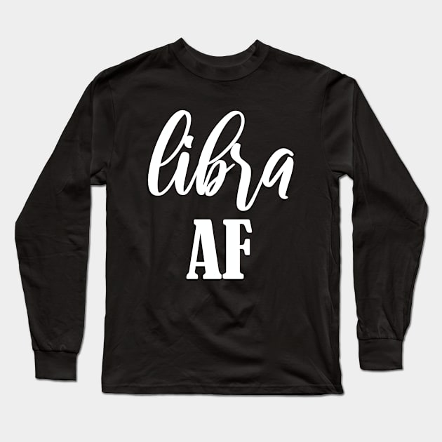 Libra AF Long Sleeve T-Shirt by jverdi28